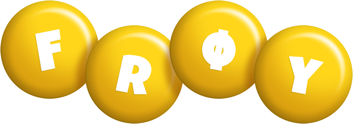 Frøy candy-yellow logo