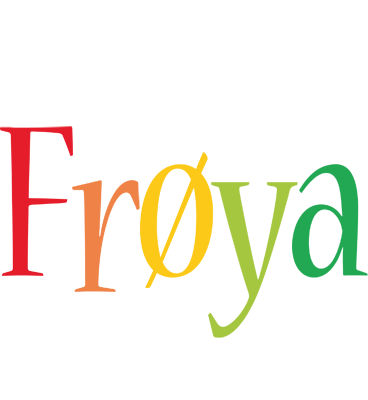 Frøya birthday logo