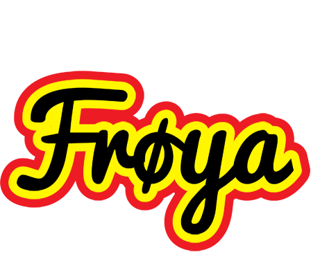 Frøya flaming logo