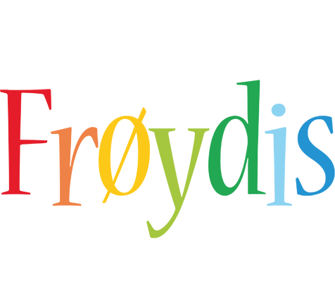 Frøydis birthday logo