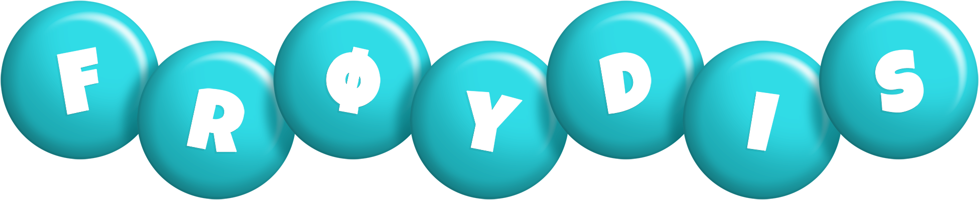 Frøydis candy-azur logo