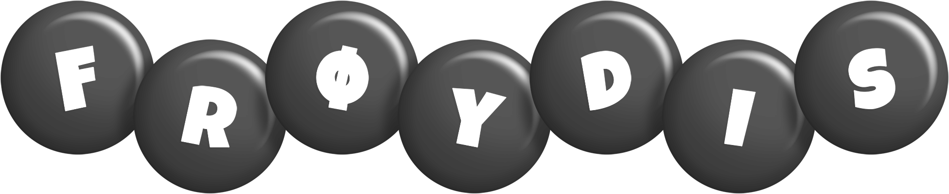 Frøydis candy-black logo