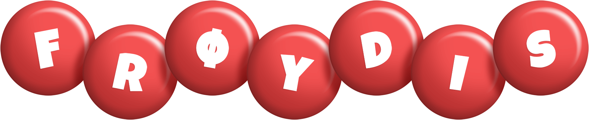 Frøydis candy-red logo