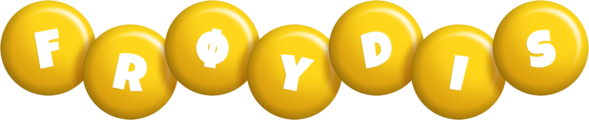 Frøydis candy-yellow logo