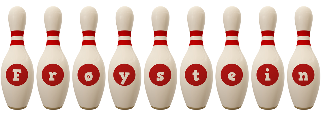 Frøystein bowling-pin logo