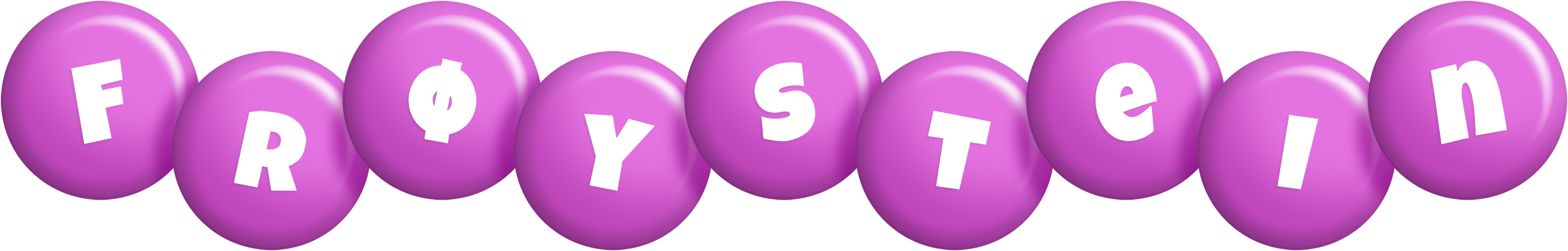 Frøystein candy-purple logo