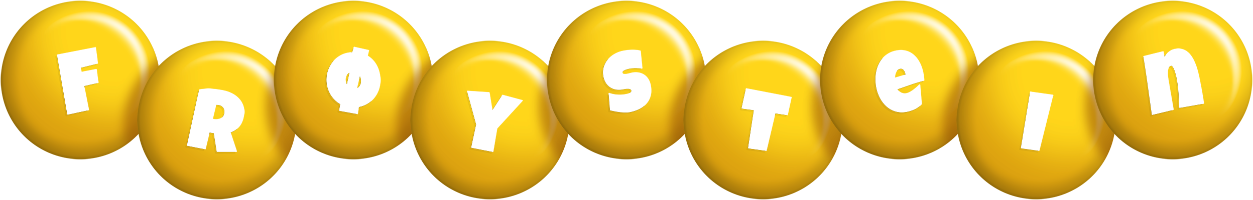 Frøystein candy-yellow logo