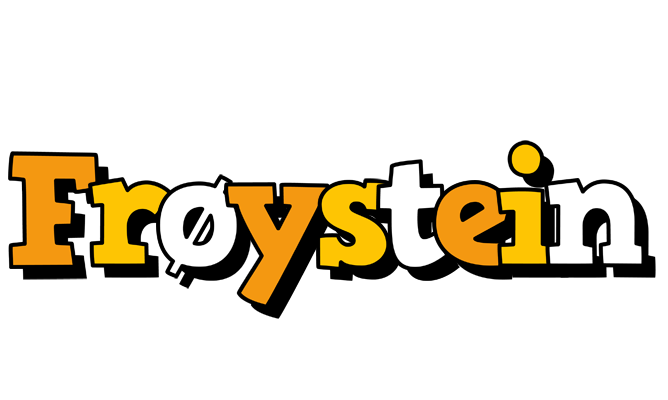 Frøystein cartoon logo