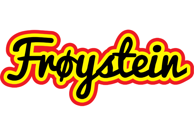 Frøystein flaming logo