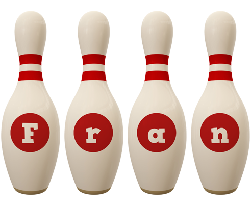 Fran bowling-pin logo