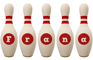 Frana bowling-pin logo