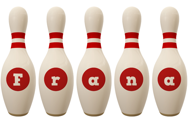 Frana bowling-pin logo