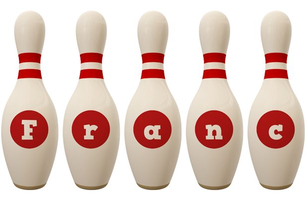 Franc bowling-pin logo