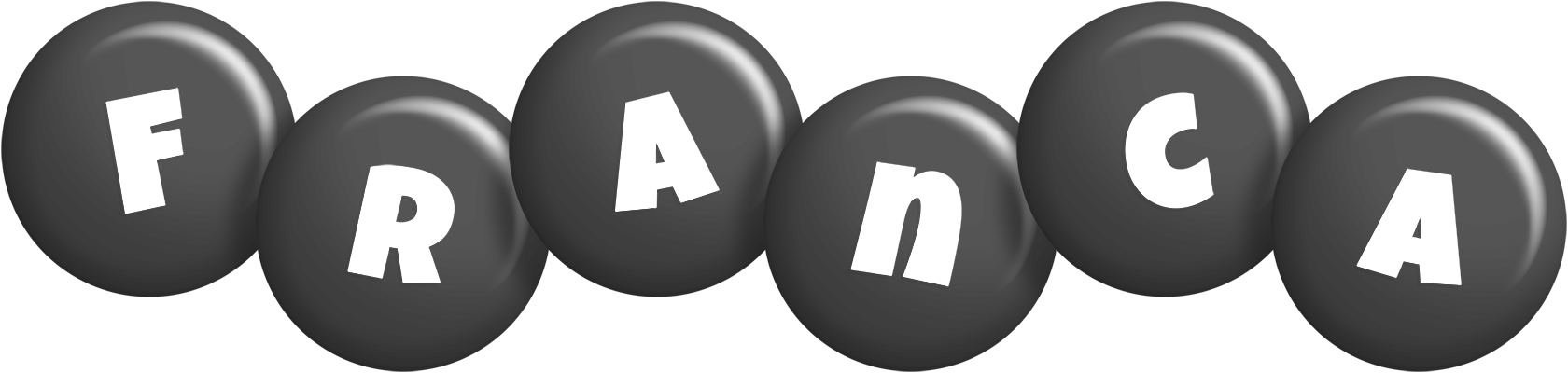 Franca candy-black logo