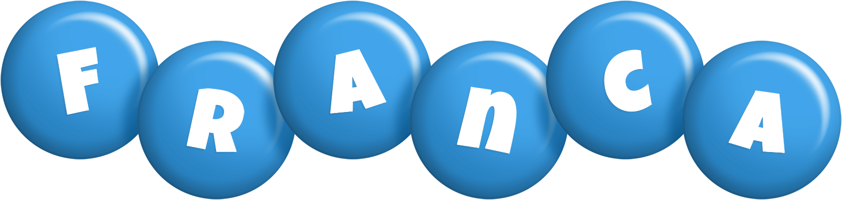 Franca candy-blue logo