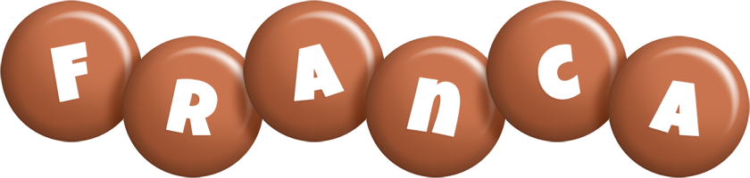 Franca candy-brown logo