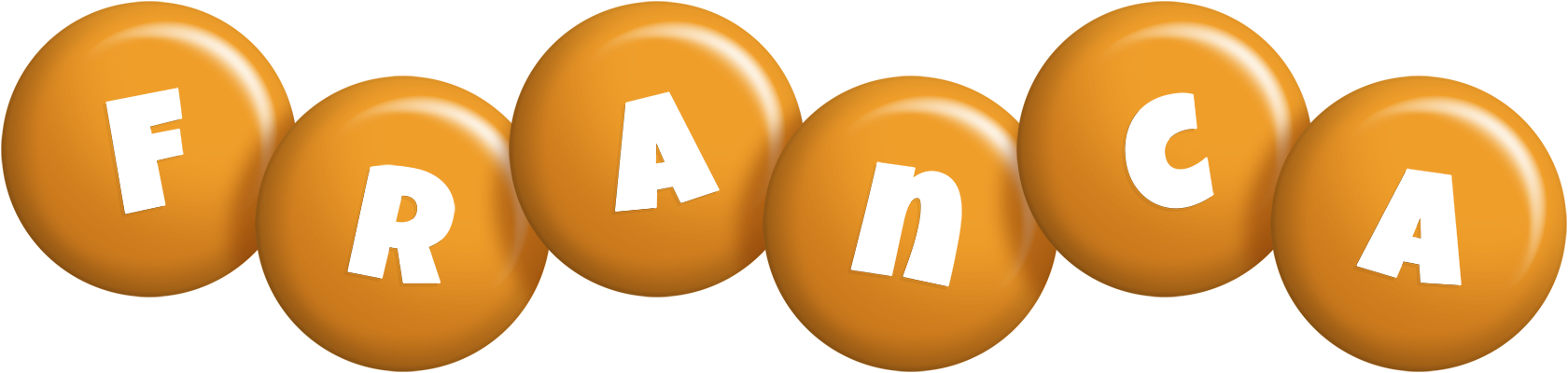 Franca candy-orange logo