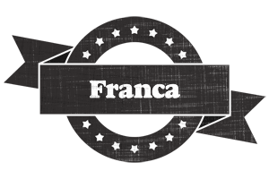 Franca grunge logo