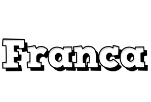 Franca snowing logo