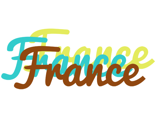 France cupcake logo