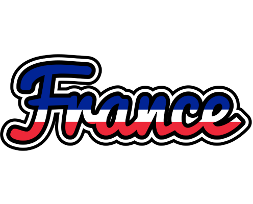 FRANCE logo effect. Colorful text effects in various flavors. Customize your own text here: https://www.textgiraffe.com/logos/france/