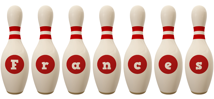 Frances bowling-pin logo