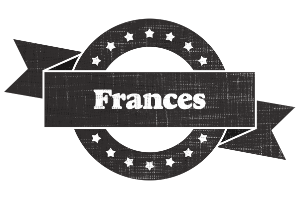 Frances grunge logo