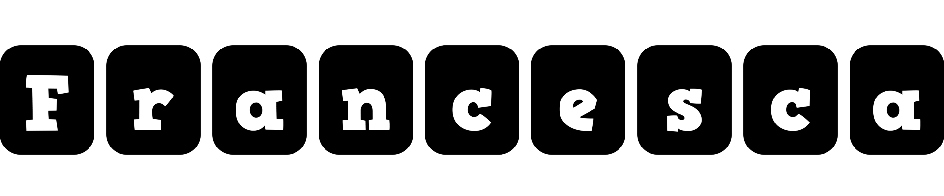 Francesca box logo