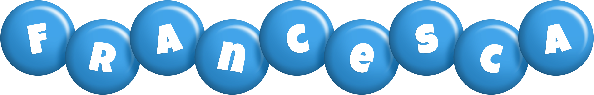 Francesca candy-blue logo