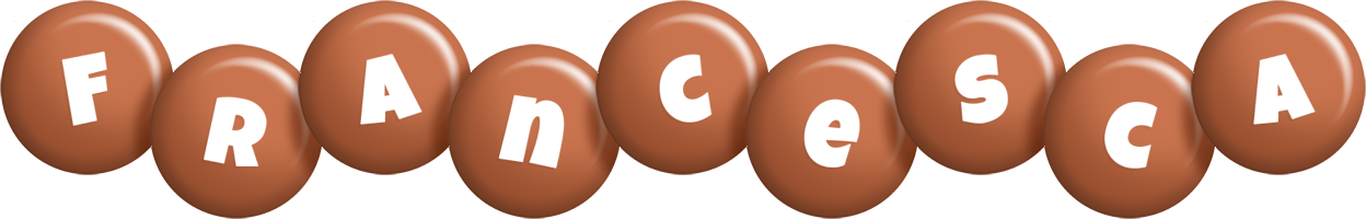 Francesca candy-brown logo