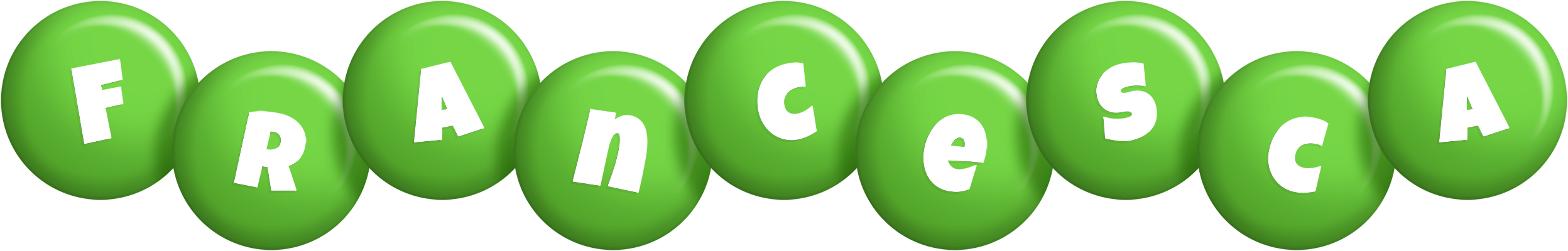 Francesca candy-green logo