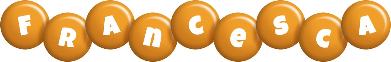Francesca candy-orange logo