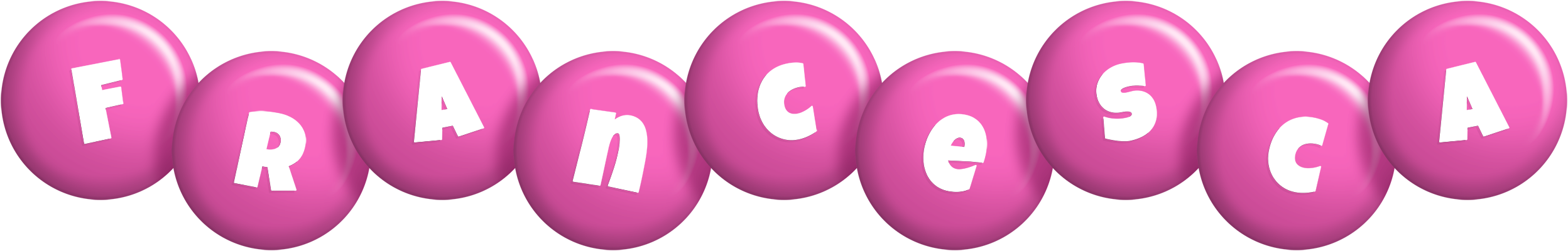 Francesca candy-pink logo