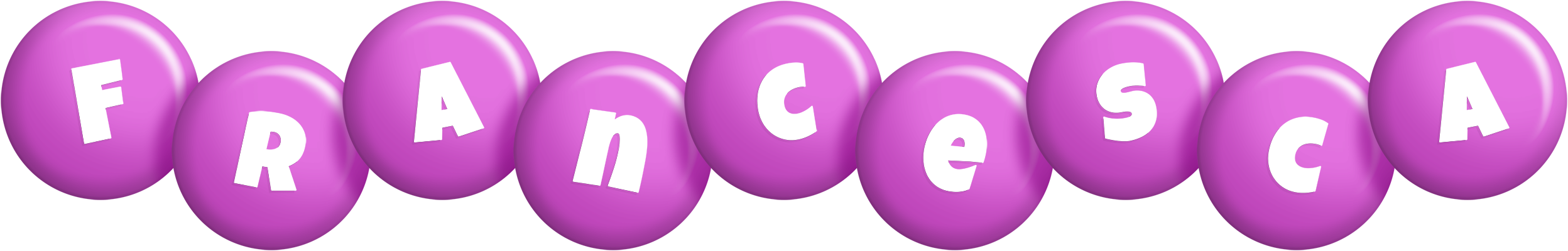 Francesca candy-purple logo