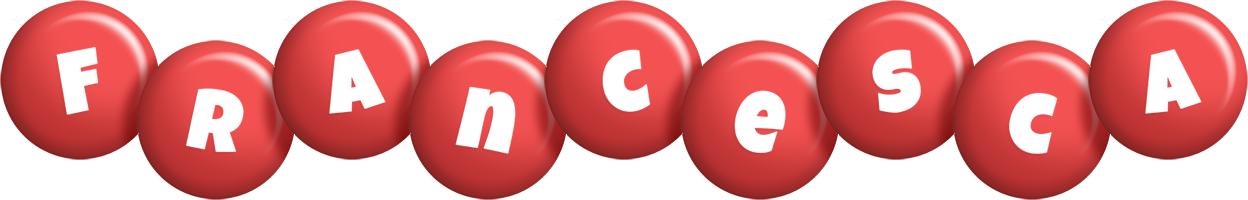 Francesca candy-red logo