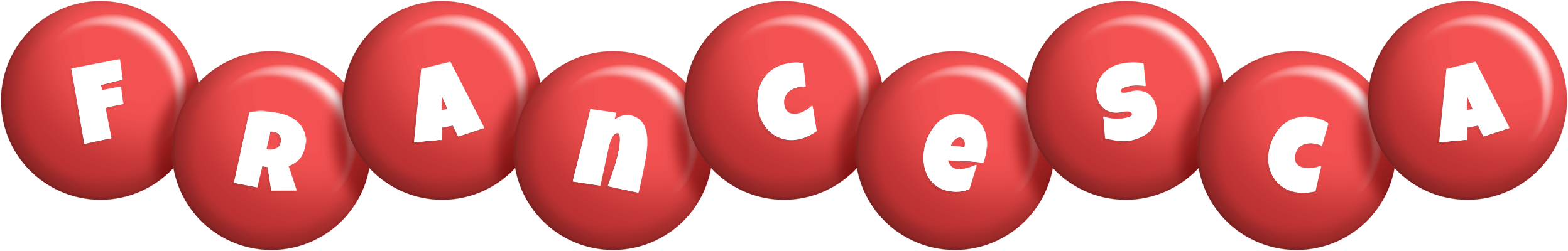Francesca candy-red logo
