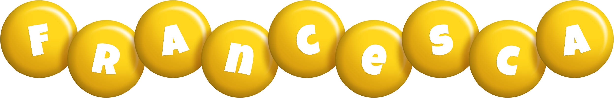 Francesca candy-yellow logo