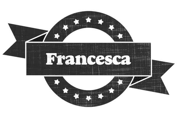 Francesca grunge logo