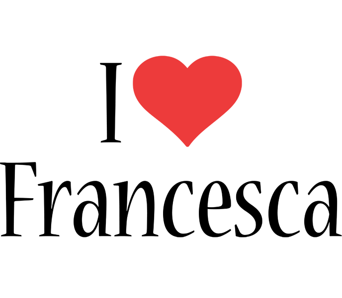 Francesca i-love logo
