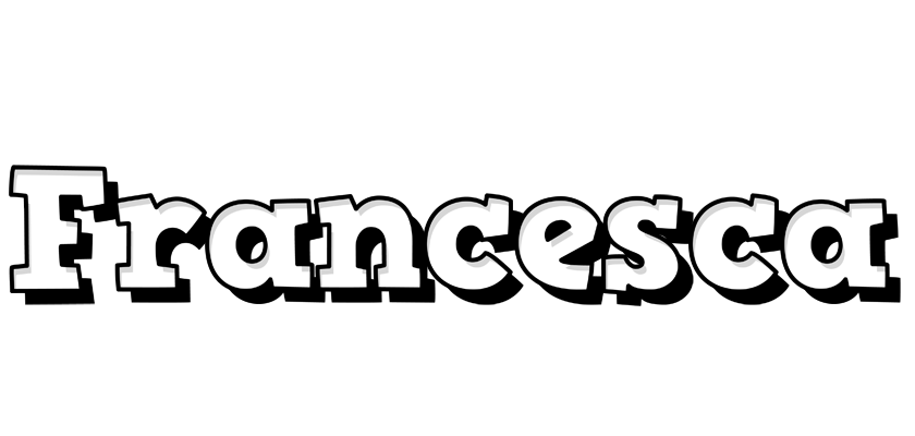 Francesca snowing logo