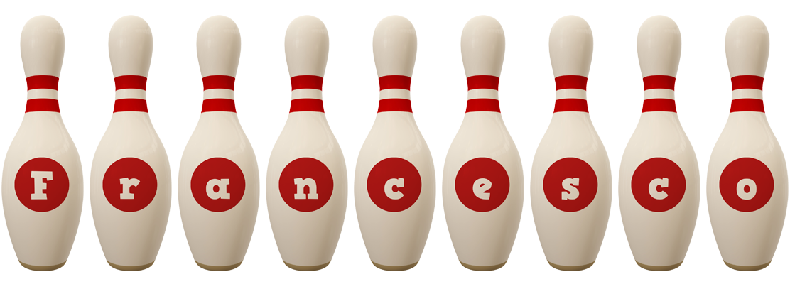 Francesco bowling-pin logo