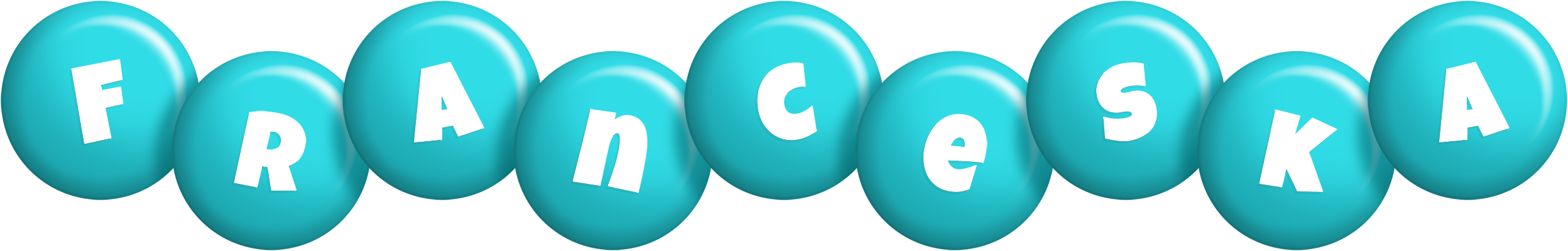 Franceska candy-azur logo
