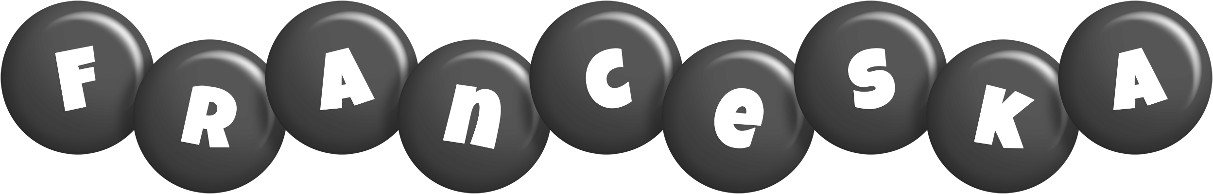 Franceska candy-black logo