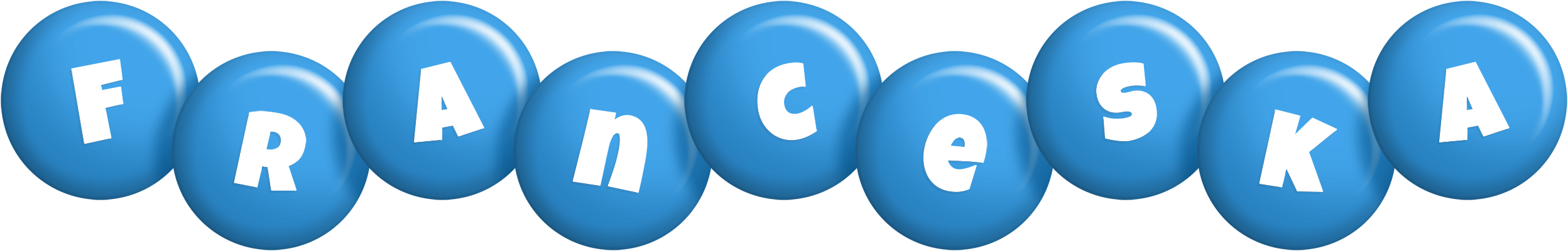 Franceska candy-blue logo