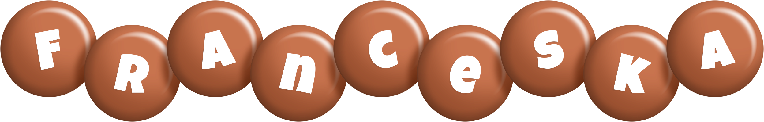 Franceska candy-brown logo