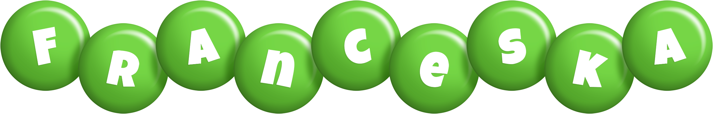 Franceska candy-green logo