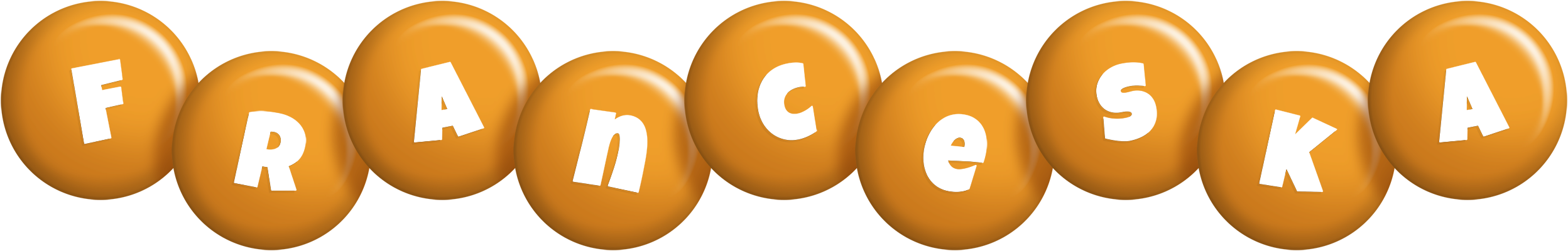 Franceska candy-orange logo