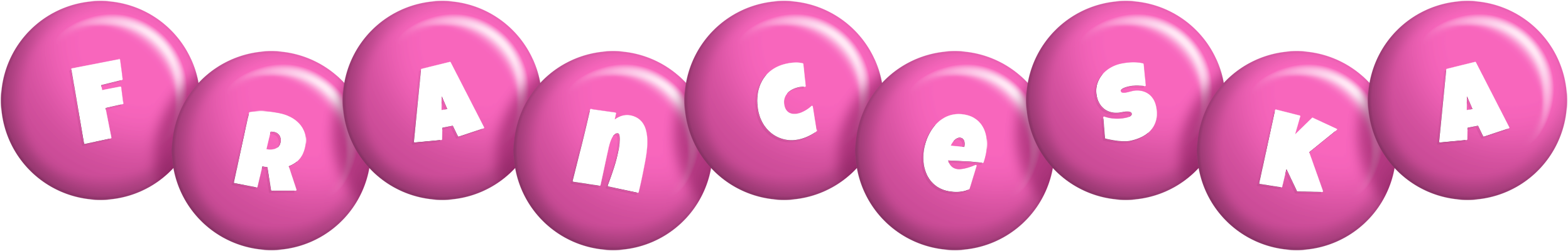 Franceska candy-pink logo