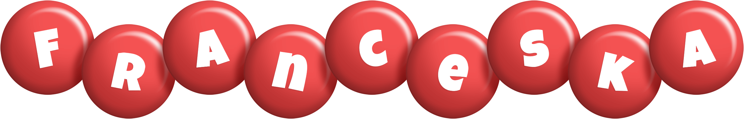 Franceska candy-red logo