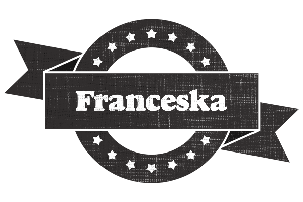 Franceska grunge logo